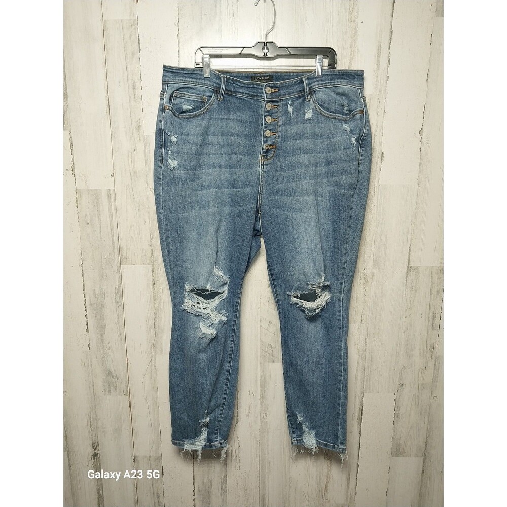 Judy Blue Boyfriend Fit Jeans Size 20W Distressed